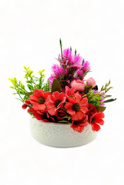 Evene Saksı Büyük Saksı Çiçek Saksısı Büyük Boy Saksı Salon Saksısı Model 2 Beyaz Saksı ürün görseli 1