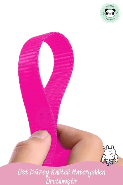 Pandogo Kedi Köpek Tasması Ayarlanabilir Bedenli Kaçış Önleyici Tasarım Sevk Kayışlı Model Pembe Dubai - Resim 5