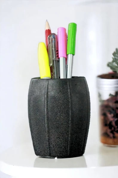 StarLightning Kalemlik Siyah Renk Masa Kalemliği Organizer Kalemlik Model 13 ürün görseli 1