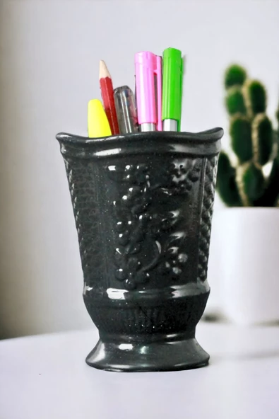 StarLightning Kalemlik Siyah Renk Masa Kalemliği Organizer Kalemlik Model 9 ürün görseli 1