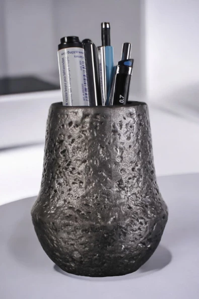 StarLightning Kalemlik Masa Kalemliği Organizer Kalemlik Gümüş Eskitme Renk Model 15 ürün görseli 1