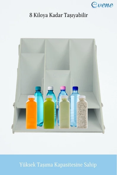 Evene Dosya Düzenleyici Masa Üstü Organizer Ahşap Evrak Raflı Model 4 - 5