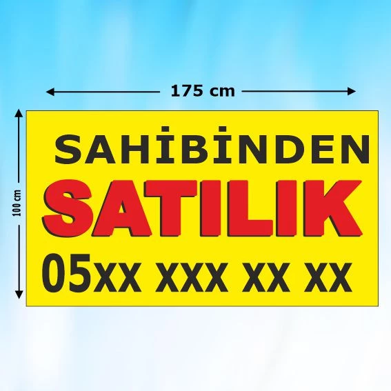 SAHİBİNDEN SATILIK AFİŞİ_ 175x100 cm