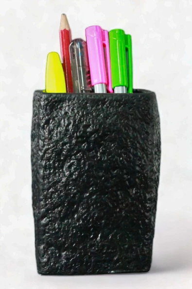 Evene Kalemlik Siyah Renk Masa Kalemliği Organizer Kalemlik Model 7 ürün görseli 1