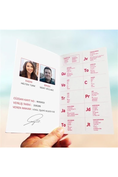 Viselia Sevgili Cüzdanı Hediyelik Sevgiliye Cüzdan Sevgili Defteri - Resim 2