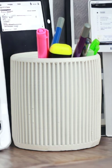 StarLightning Kalemlik Beyaz Renk Masa Kalemliği Organizer Kalemlik Model 1 ürün görseli 1