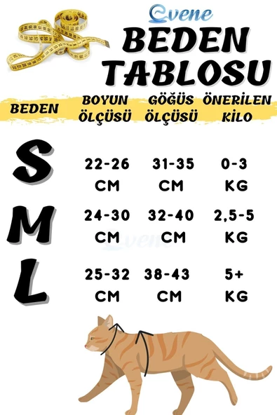 Evene Kedi Tasması Göğüs Boyun Tasma Seti Sevk Kayışlı Terletmeyen Nefes Alan Reflektörlü Tasma S Gri - Resim 3