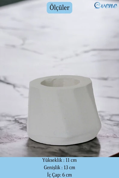 Evene Kalemlik Beyaz Renk Masa Kalemliği Organizer Kalemlik Model 17 - Resim 2