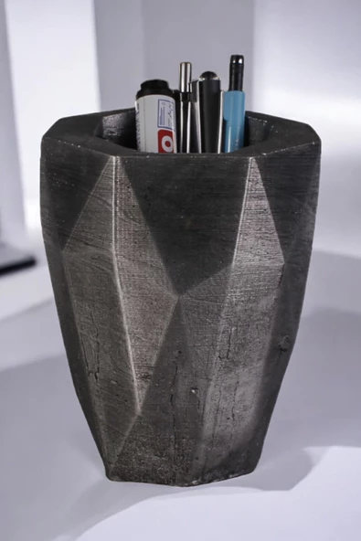 StarLightning Kalemlik Masa Kalemliği Organizer Kalemlik Gümüş Eskitme Renk Model 19 ürün görseli 1