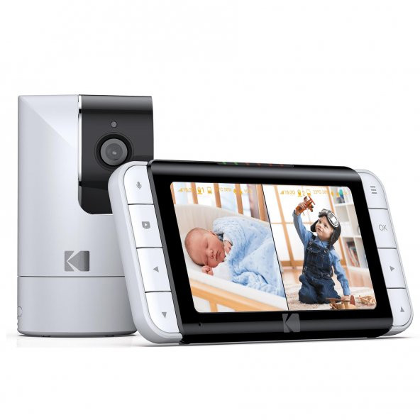 Kodak Cherish C525P - Akıllı Video Bebek Monitörü 5.0 Inç LCD Ekran Ebeveyn Ünitesi