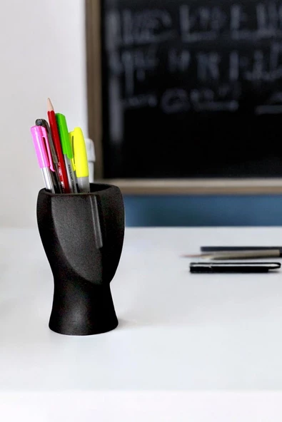 Evene Kalemlik Siyah Renk Masa Kalemliği Organizer Kalemlik Model 23 ürün görseli 1