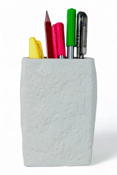 Evene Kalemlik Beyaz Renk Masa Kalemliği Organizer Kalemlik Model 7 ürün görseli 1