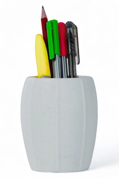 Evene Kalemlik Beyaz Renk Masa Kalemliği Organizer Kalemlik Model 13 ürün görseli 1