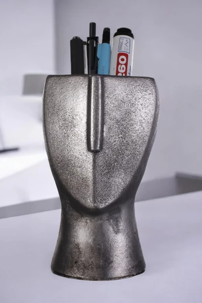 StarLightning Kalemlik Masa Kalemliği Organizer Kalemlik Gümüş Eskitme Renk Model 23 ürün görseli 1