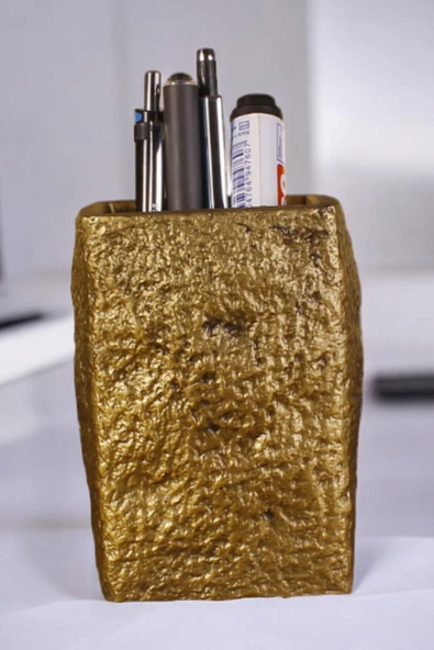 StarLightning Kalemlik Masa Kalemliği Organizer Kalemlik Altın Eskitme Renk Model 7 ürün görseli 1