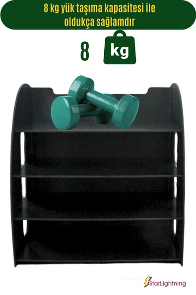 StarLightning Masa Düzenleyici Organizer Evrak Rafı Masaüstü Organizer Siyah Renk Model 6 - 4