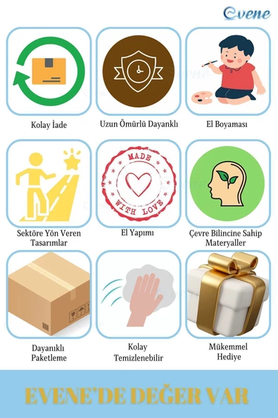 Evene Kalemlik Masa Kalemliği Organizer Kalemlik Altın Eskitme Renk Model 2 - 7