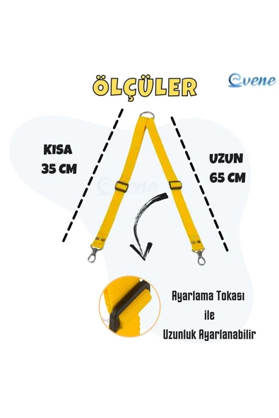 Pandogo Kedi Köpek Çiftli Gezdirme Tasması Sarı Çoklu Tasma Premium Kalite Model Amsterdam - Resim 3
