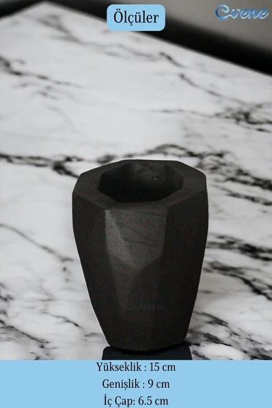 Evene Kalemlik Siyah Renk Masa Kalemliği Organizer Kalemlik Model 19 - Resim 2