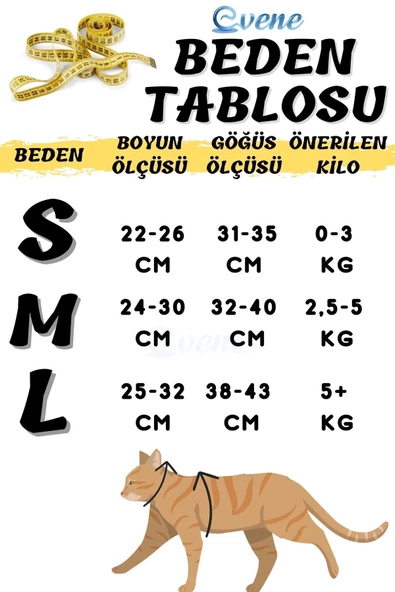 Evene Kedi Tasması Göğüs Boyun Tasma Seti Sevk Kayışlı Terletmeyen Nefes Alan Reflektörlü Tasma S Kırmızı - 3
