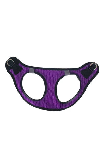 Evene Kedi Göğüs Tasması Kedi Köpek Boyun Göğüs Tasması M Beden Mor - Resim 3