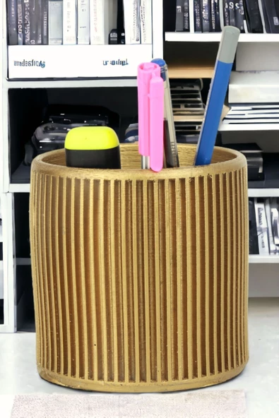 StarLightning Kalemlik Altın  Renk Masa Kalemliği Organizer Kalemlik Model 1 ürün görseli 1