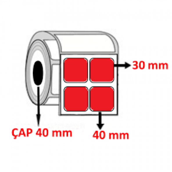 BARKOD ETİKETİ EKO TERMAL SARI 1 ADET FİYATI 1000 SARIM 30X40 - 3