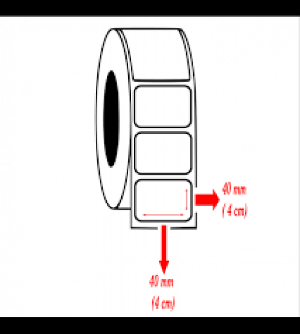 BARKOD ETİKETİ EKO TERMAL KUŞE 1 ADET FİYATI 500 SARIM 40X40