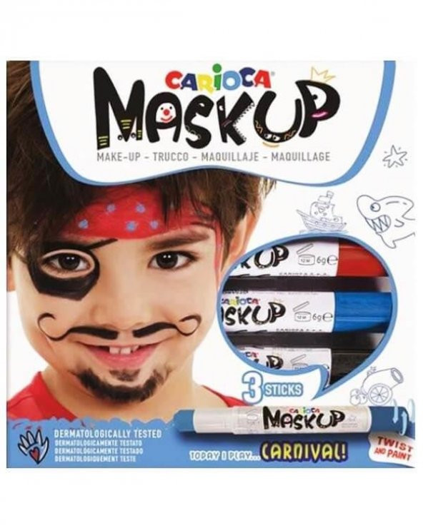 Carioca Mask Up Yüz Boyası Carnaval (3 Renk)