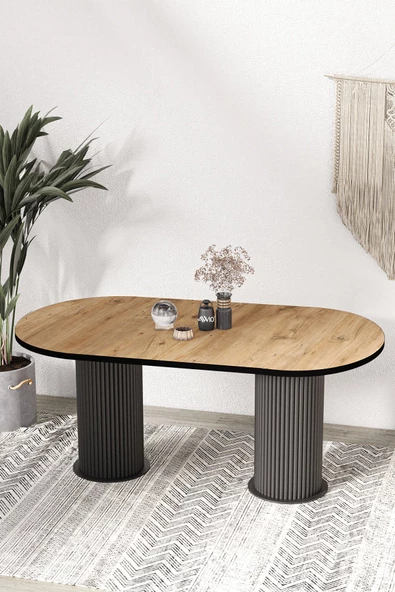 AVVİO Brita  PTT LAKE MDF BEYAZ AYAKLI 80x160 MUTFAK MASASI YEMEK MASASI