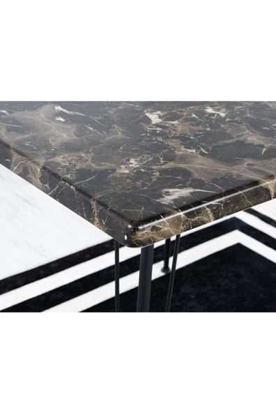 AVVİO Erva Verzalit 80-80 Yemek Masası Takımı-mutfak Masası Takımı-balkon Masa Takımı -kahve - Resim 2