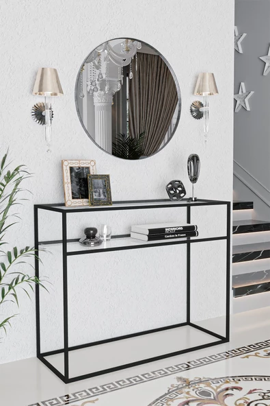 AVVİO Inci Camlı Metal Dresuar 40x100 - 2