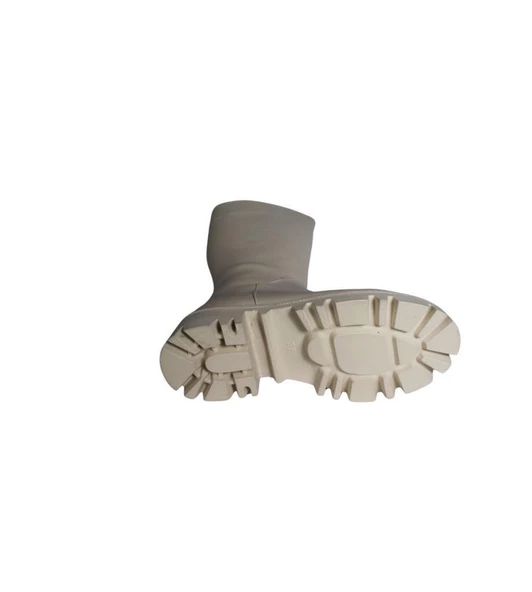 YAZKIŞ Kadın Siyah Krem Düz Taban Çizme Tpuk Boyu 6cm Diz Boyu 37cm - 10
