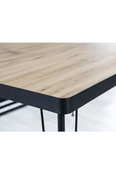 AVVİO Arzu Yemek Masası Takımı-mutfak Masası Takımı-akça 60x120 Oval Kenar - Resim 2