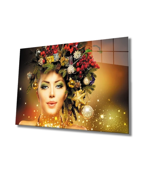 Kadın Yılbaşı Ağacı Saç Tasarımı, - Resim 2