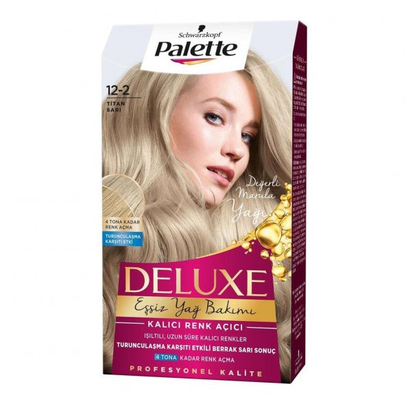 Palette Deluxe Kit Saç Boyası 12-2 Titan Sarı