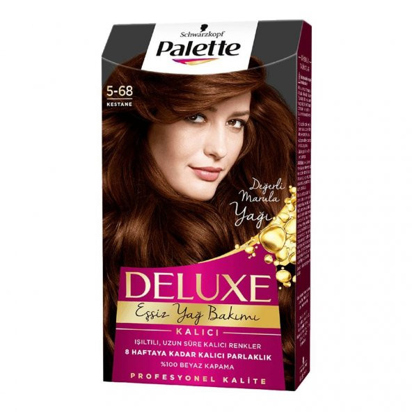 Palette Deluxe Kit Saç Boyası  5-68 Kestane
