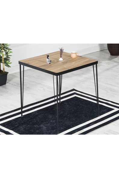 AVVİO Mera Yemek Masası Takımı-mutfak Masası Takımı-akça 70x70 Oval Kenar ürün görseli