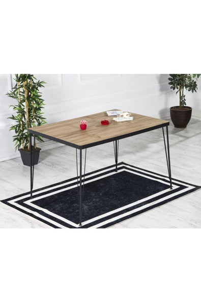 AVVİO Arzu Yemek Masası Takımı-mutfak Masası Takımı-akça 60x120 Oval Kenar ürün görseli