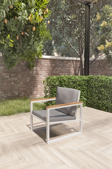 AVVİO Peri Bahçe Mobilyası Tekli Bahçe Takımı Balkon Takımı Teras Mobilyası - 2