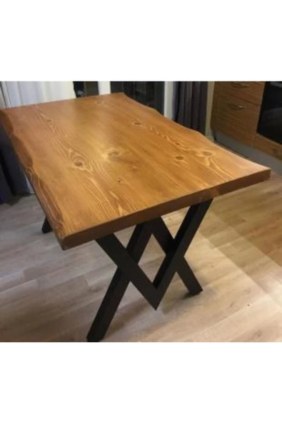 MUTLUHOME Siyah Mermer Desen Masa Puf Takımı Mermer Desen 70x120 Cm Masa 2 pus Seti aslnn