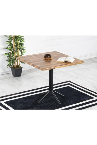 AVVİO Zen 2 Kişilik Verzalit 80x80 Yemek Masası Takımı-mutfak Masası Takımı Akça