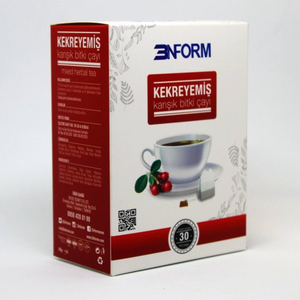 3n For me 3N FORM KEKREYEMİŞ ÇAY 30 SÜZEN POŞET