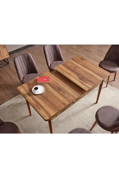 ADAHOME 80x130(KAPALI) 80x170(AÇIK) Yemek Odası Takımı Mutfak Masası Takımı Yemek Masası 6 Kişilik - Resim 2