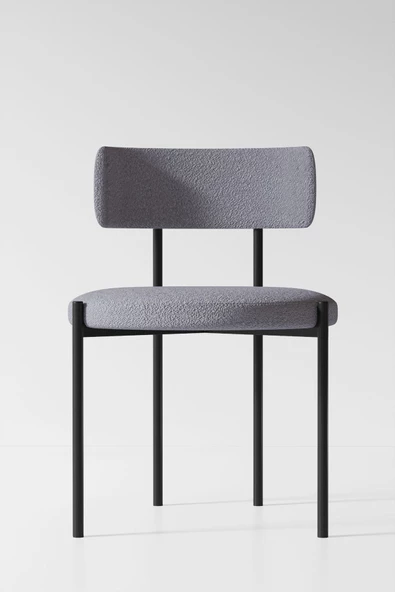 AVVİO Natura Teddy Sandalye Ptt Silindir Ayak 80x140 Oval Mutfak Masası Takımı Yemek Masası Takımı - Resim 2