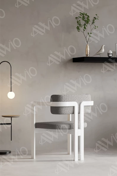 AVVİO TRENTO Tokyo Sandalye Beyaz Mutfak Salon Yemek Odası Sandalyesi Demonte Metal Ayak - 2
