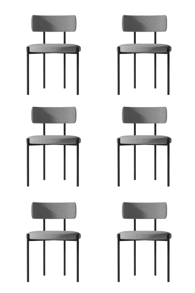 AVVİO Lidya 6'LI Yemek Odası  Mutfak Masası  SandalyesiCafe Restorant Sandalyesi (TEDDY SANDALYE) ürün görseli