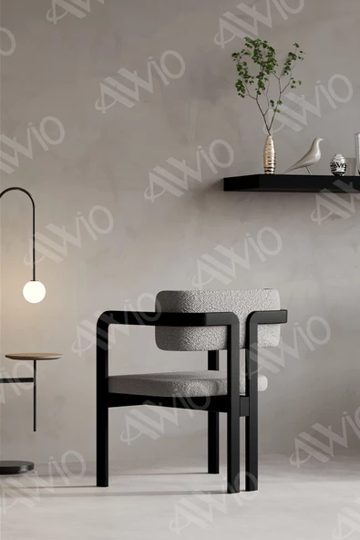 AVVİO SOPHİA Tokyo Sandalye Siyah Mutfak Salon Yemek Odası Sandalyesi Demonte Metal Ayak - 2