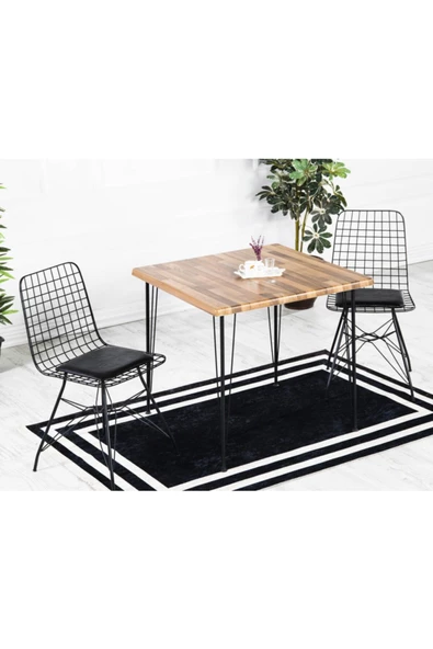 AVVİO Erva 80-80 Yemek Masası Takımı-mutfak Masası Takımı-balkon Masa Takımı Akça ürün görseli