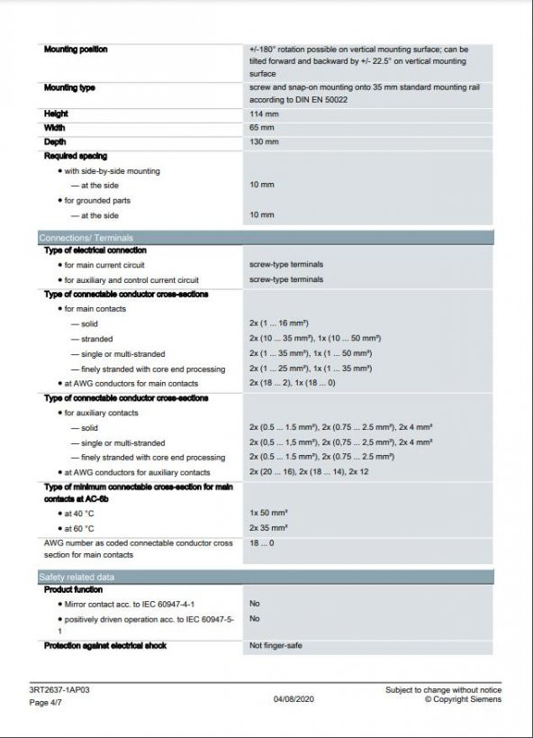 Siemens 3RT2637-1AP03 75 Kvar Kompanzasyon Kontaktörü - 5
